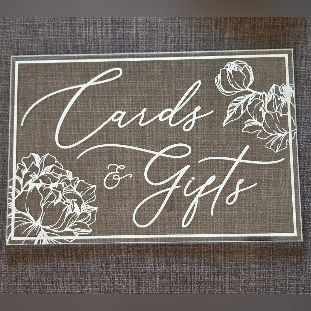 Floral Wall Art with Script Design